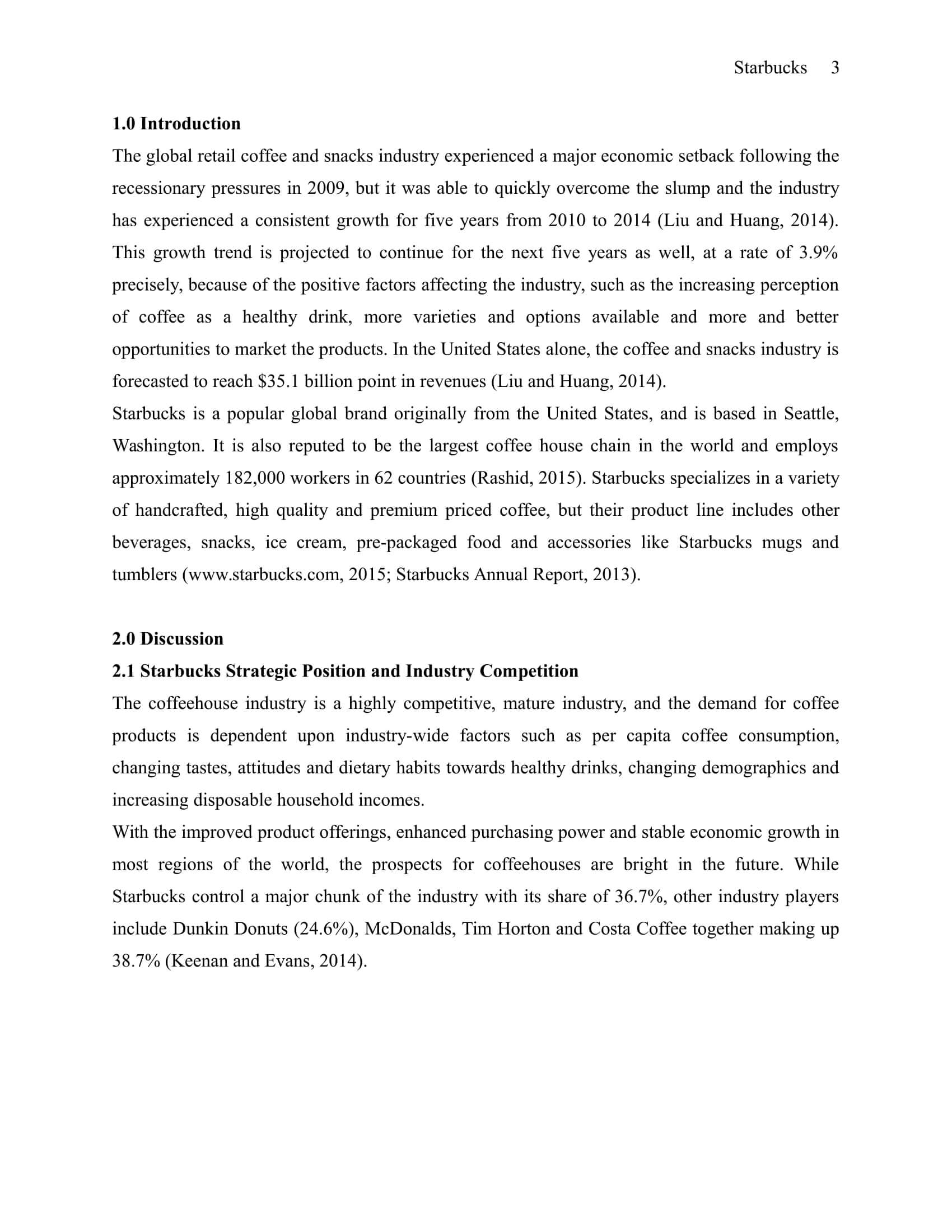 Starbucks business plan executive summary image